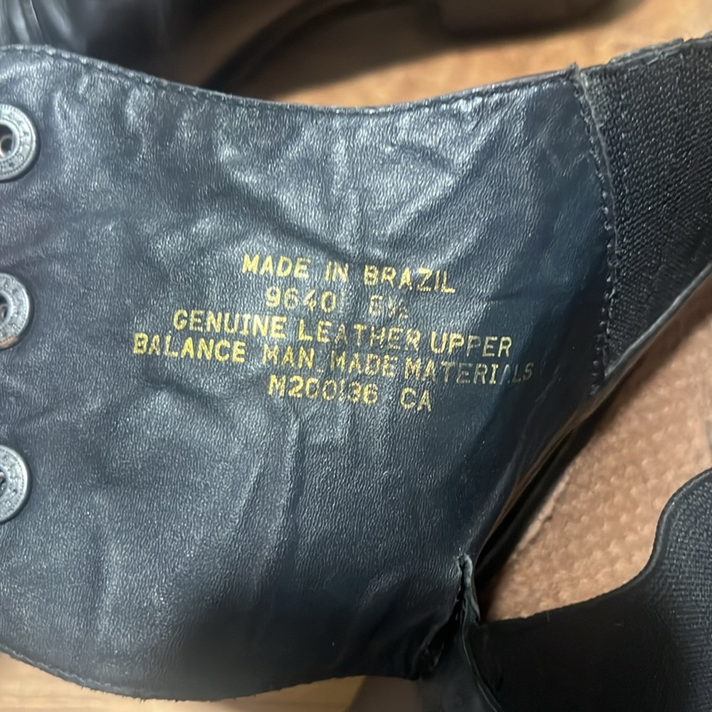 SOLD - Ariat Spat III Black Leather Ankle Boots Snap Closure Size 8.5 - Picture 7 of 12